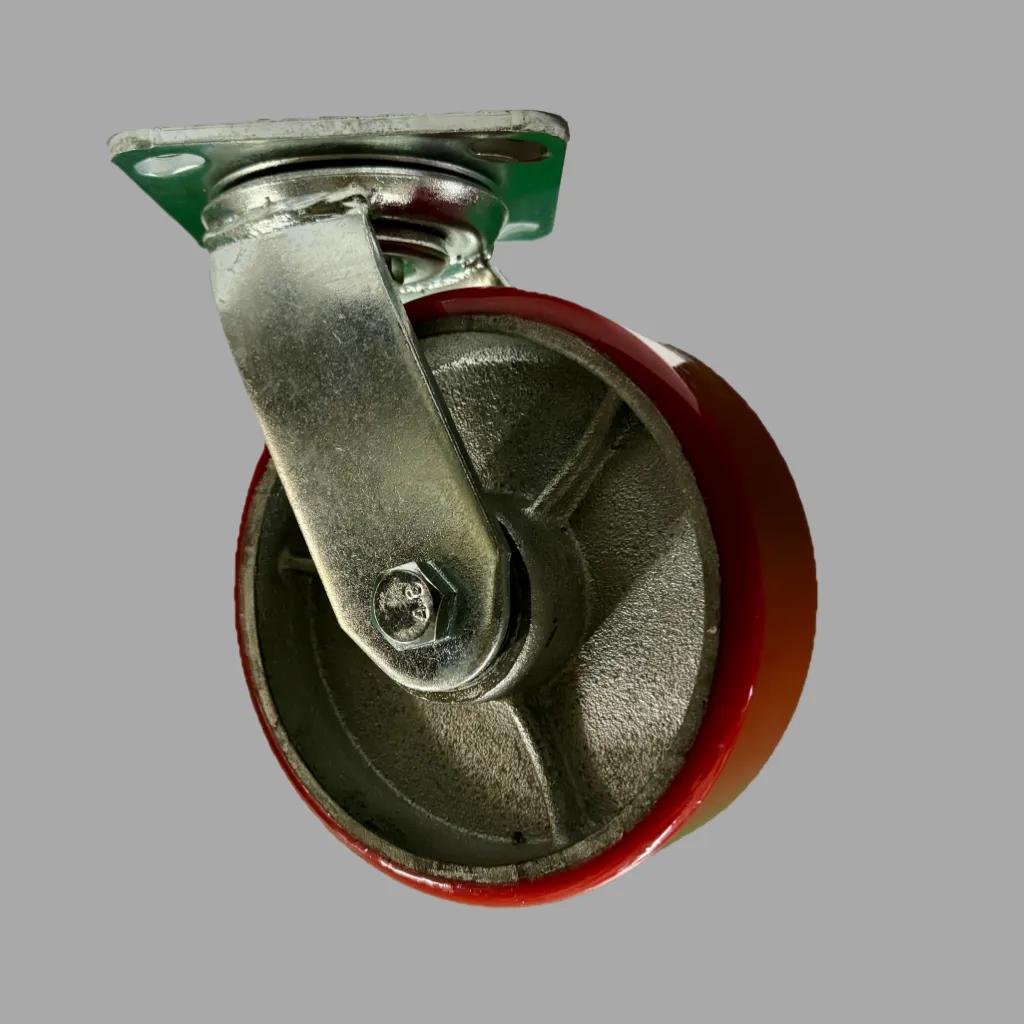 6inch 6x2 polyurethane swivel caster