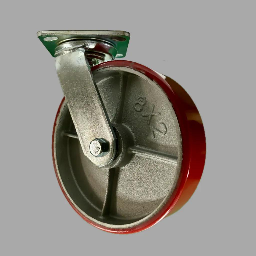 8inch 8x2 polyurethane swivel caster