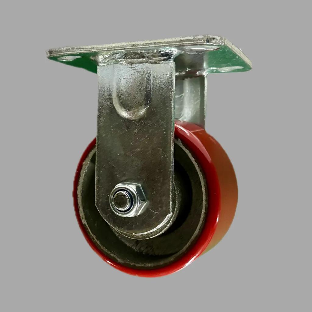 4 inch 4x2 polyurethane rigid caster