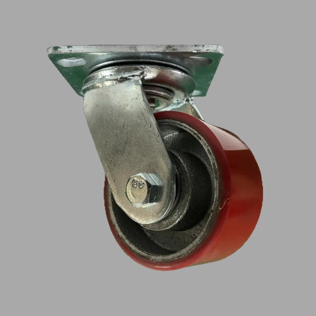 4inch 4x2 polyurethane swivel caster